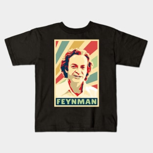 Richard Feynman Vintage Colors Kids T-Shirt